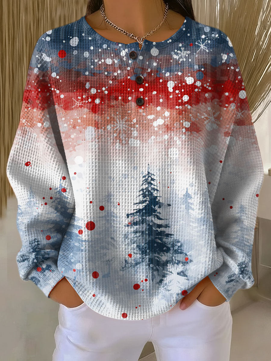 Cedar | Christmas Sweater with Soft Pine Tree Pattern