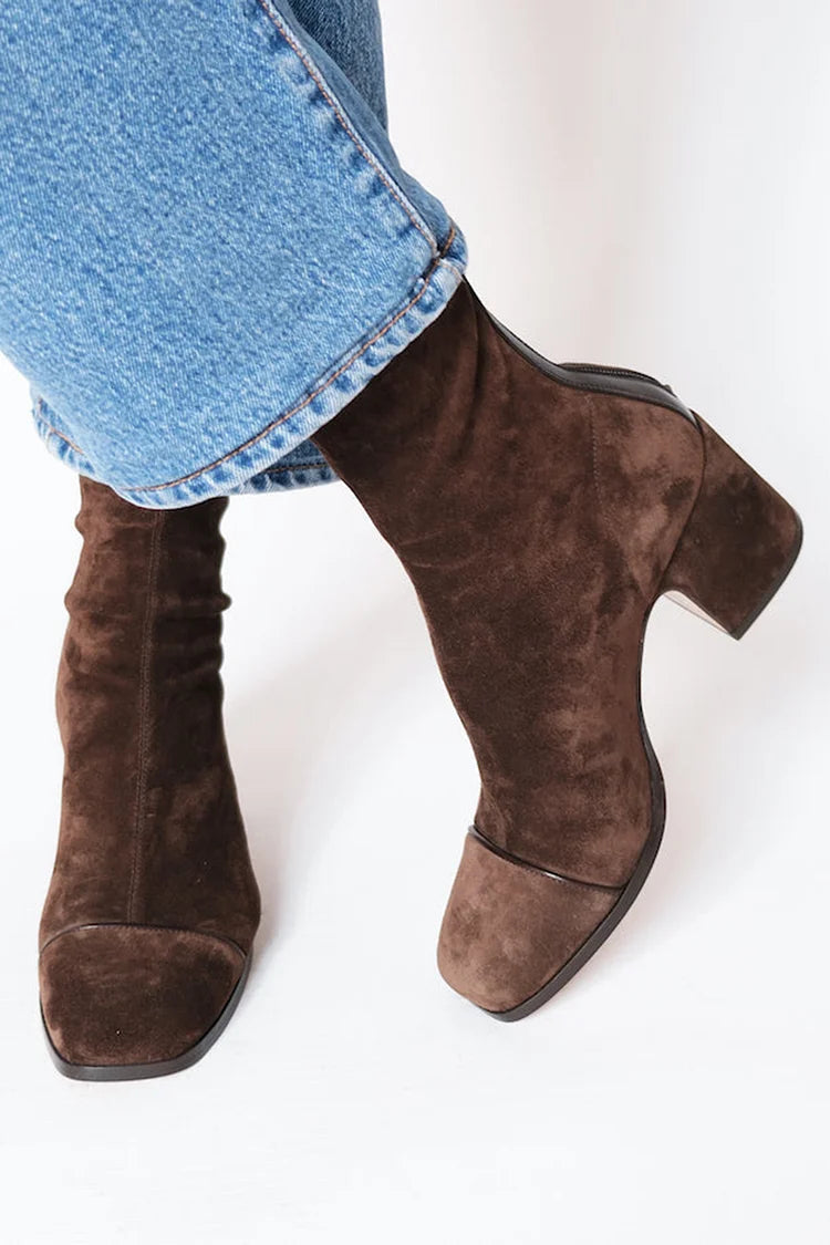 Margaux™ | Suede Elegance Ankle Boots