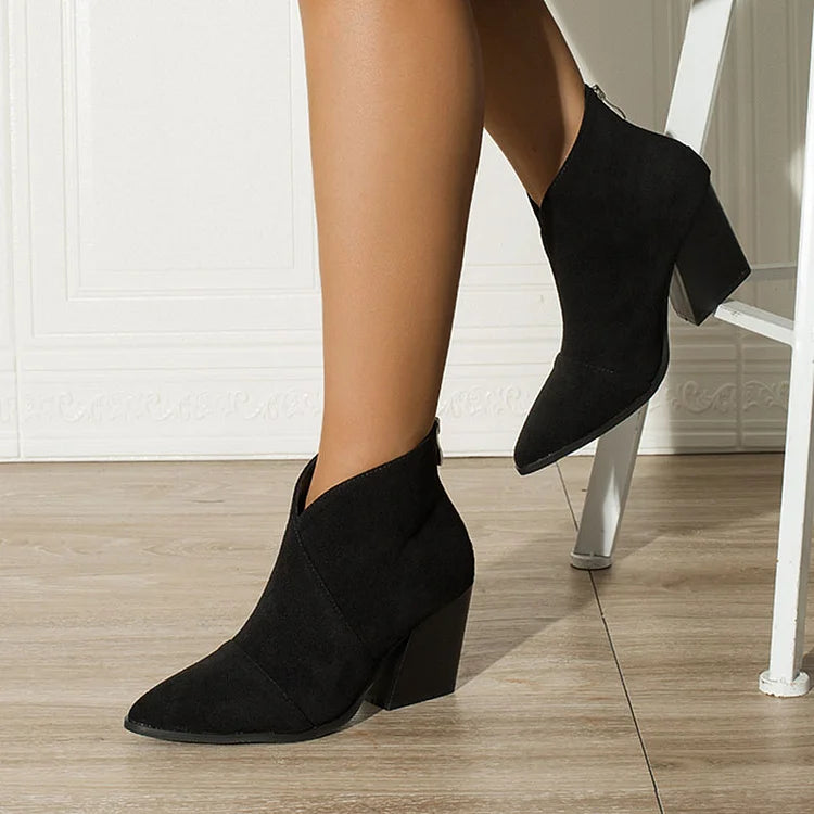 Céline™ | Chic Suede Ankle Boots