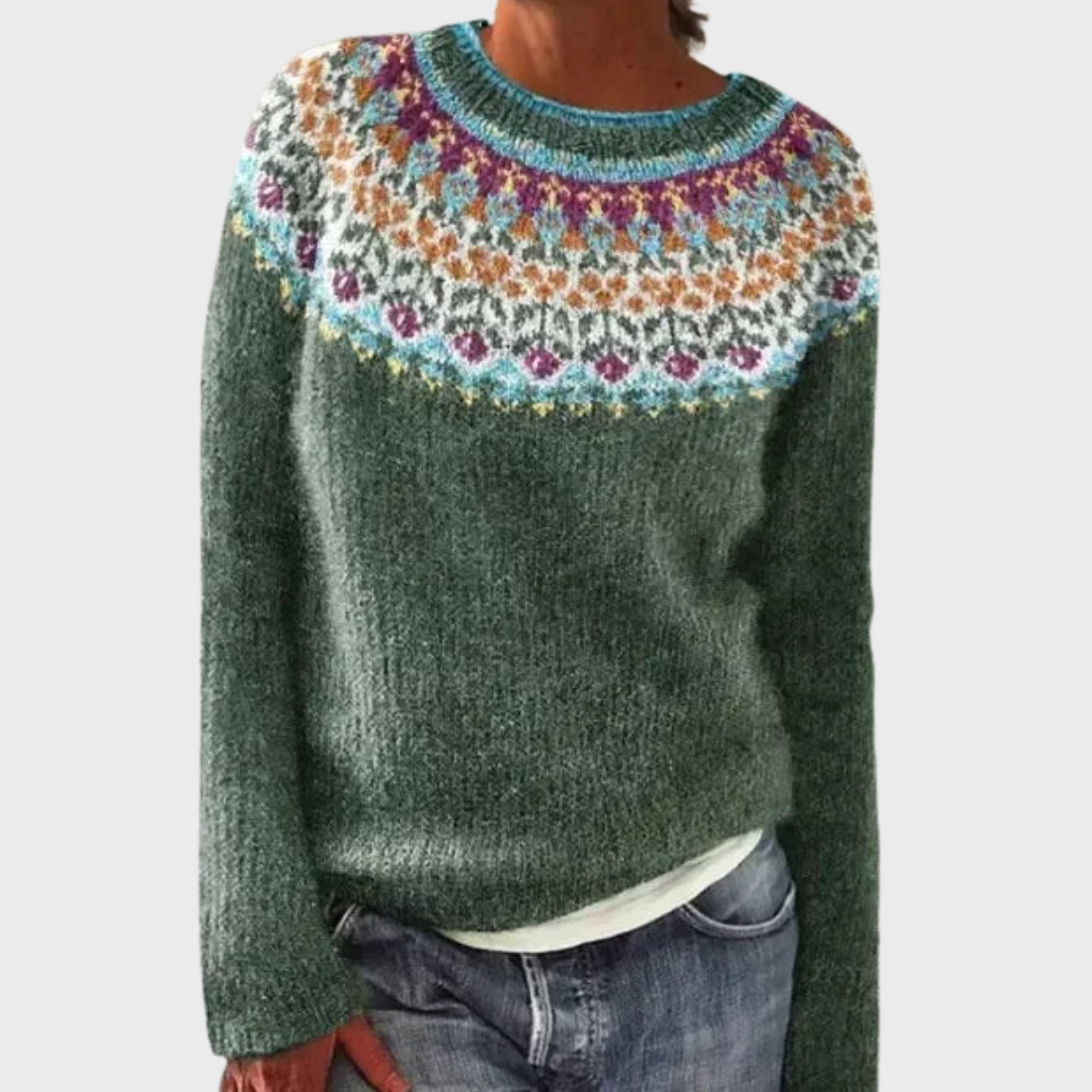 Cedar | Stylish and Elegant Sweater with Geometric Print