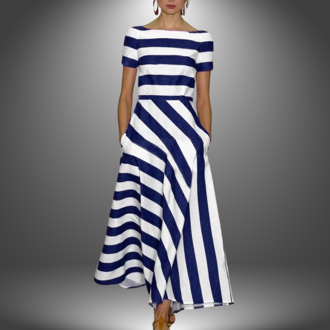Elżbieta – Light and Airy Striped Dress