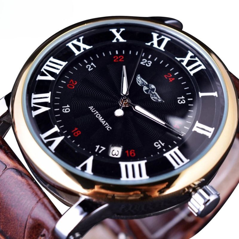 Luxury Automatic Leather Watch™ - Olsen & Olsen