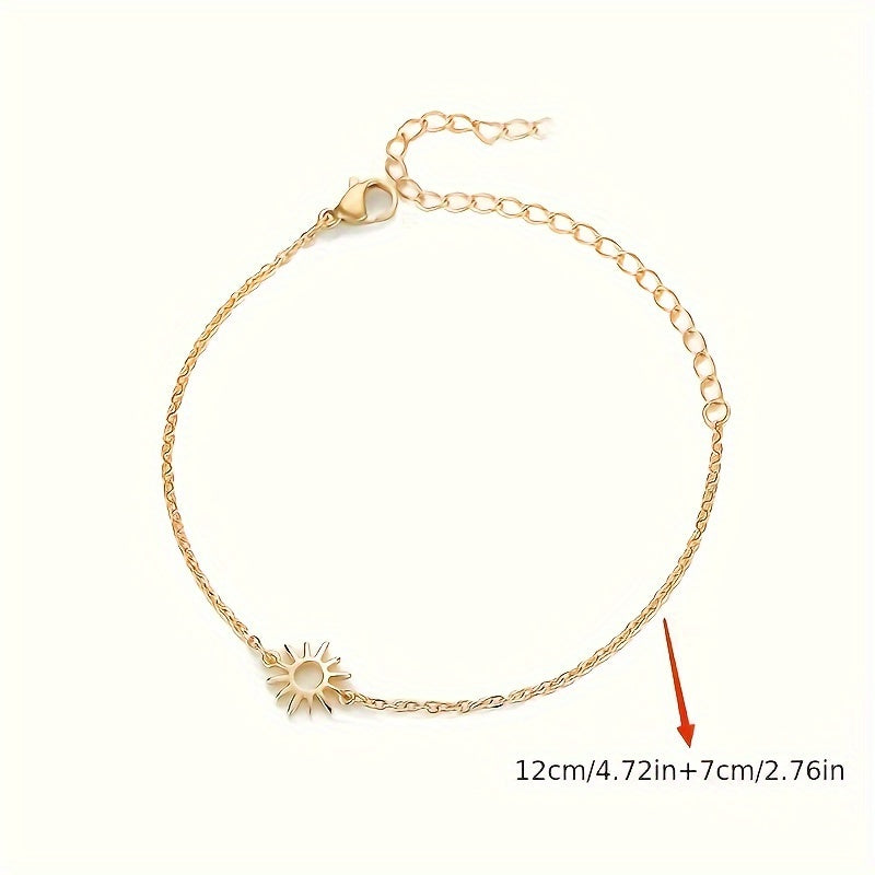 Simple Stainless Steel Sun Bracelet