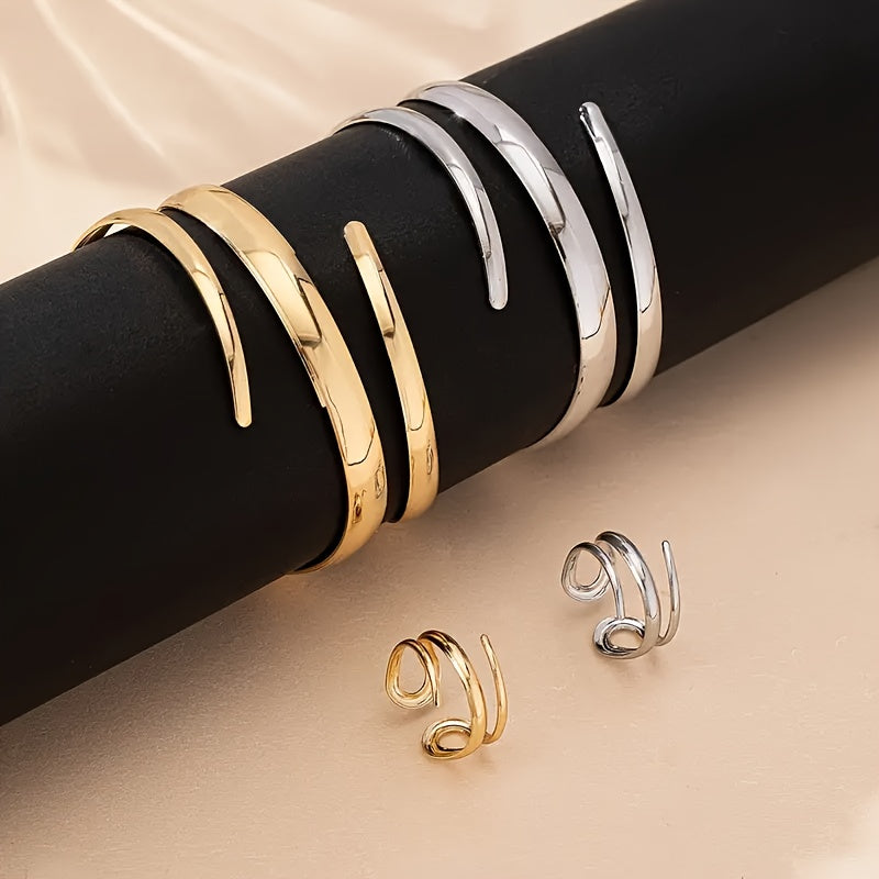 Vintage Gold Bracelet & Ring Set