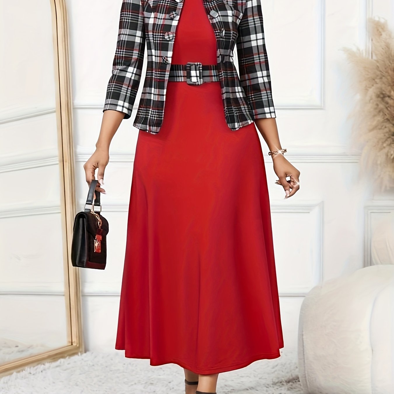 Amelie Lane | Two-Piece Printed Set with Belt