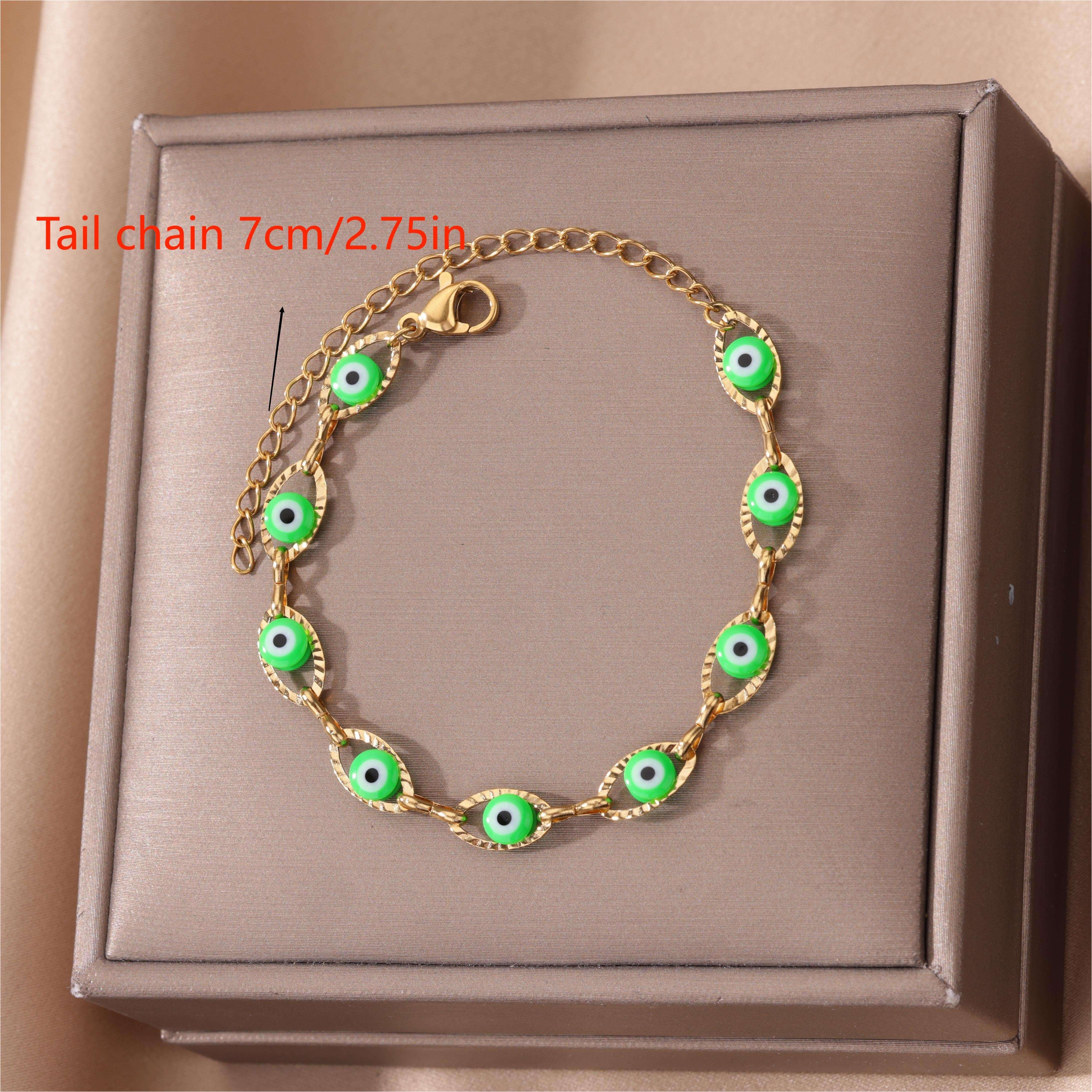 Adjustable Blue Eye Bracelet