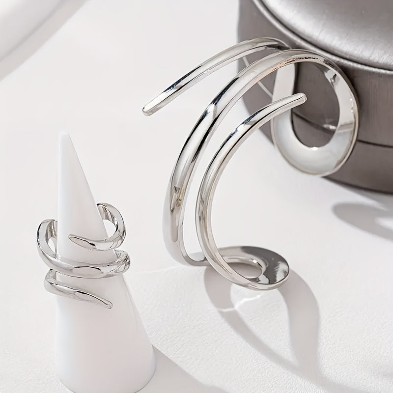 Vintage Gold Bracelet & Ring Set