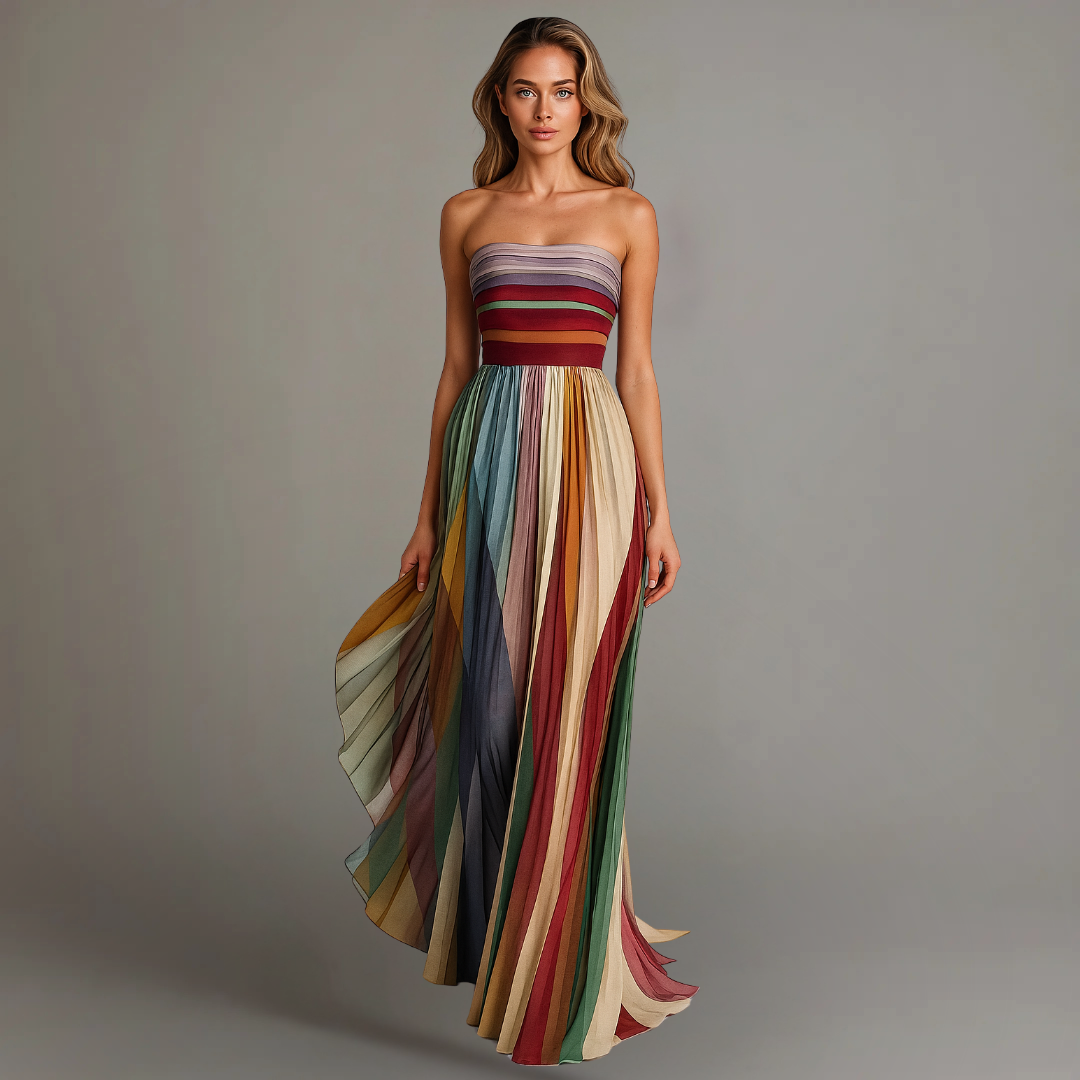 Ewa – Stylish Long Dress with Elegant Details