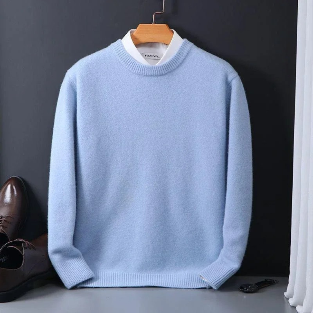 Thierry - Round Neck Wool Sweater