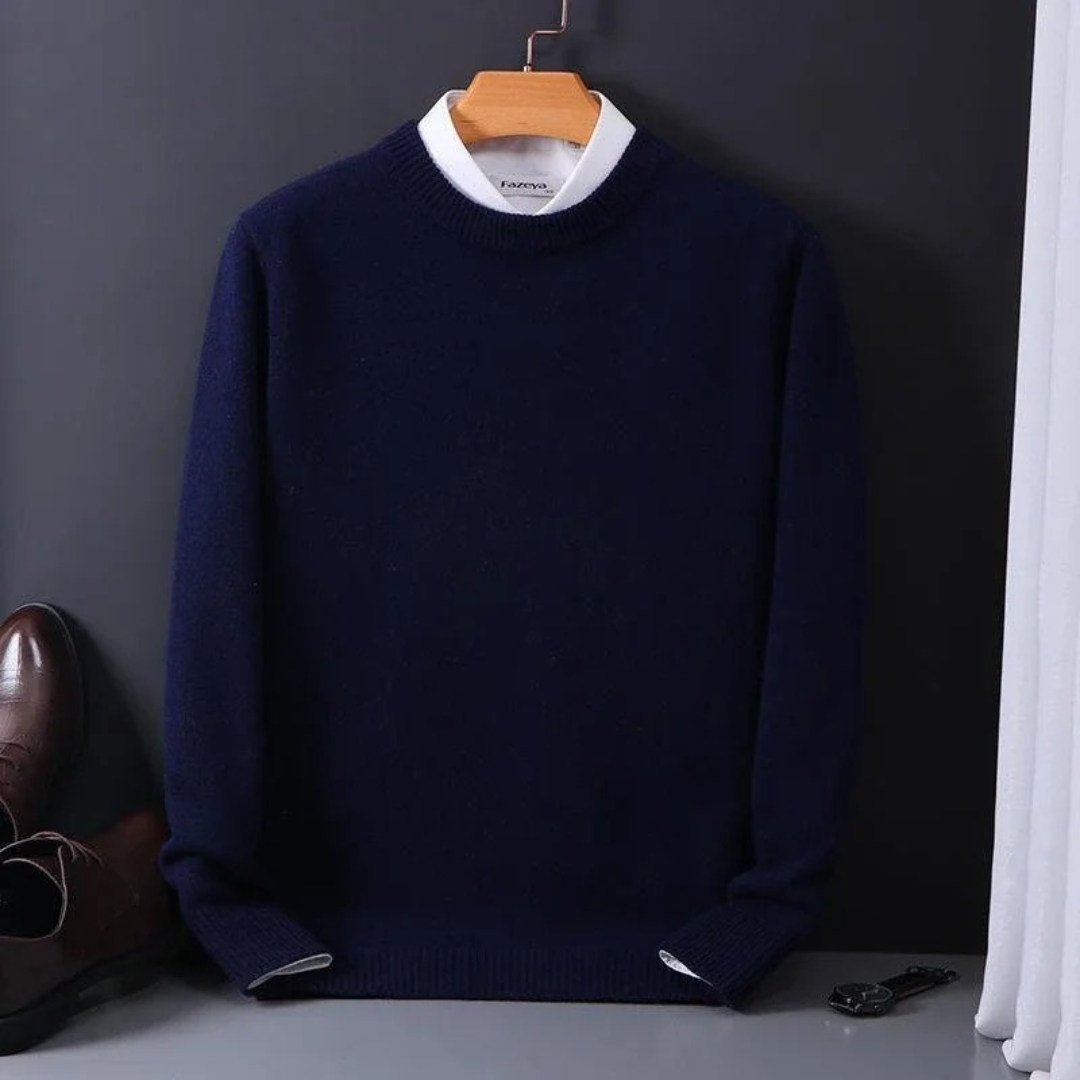 Thierry - Round Neck Wool Sweater