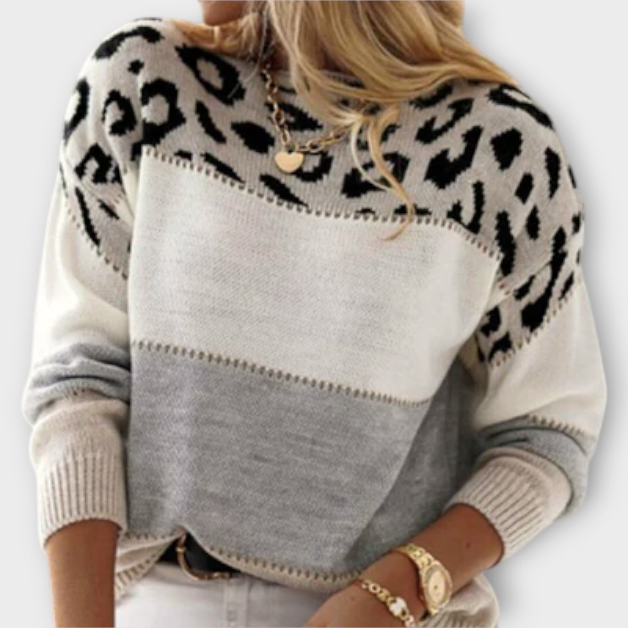 Womens Lion Design Sweater | Elegance
