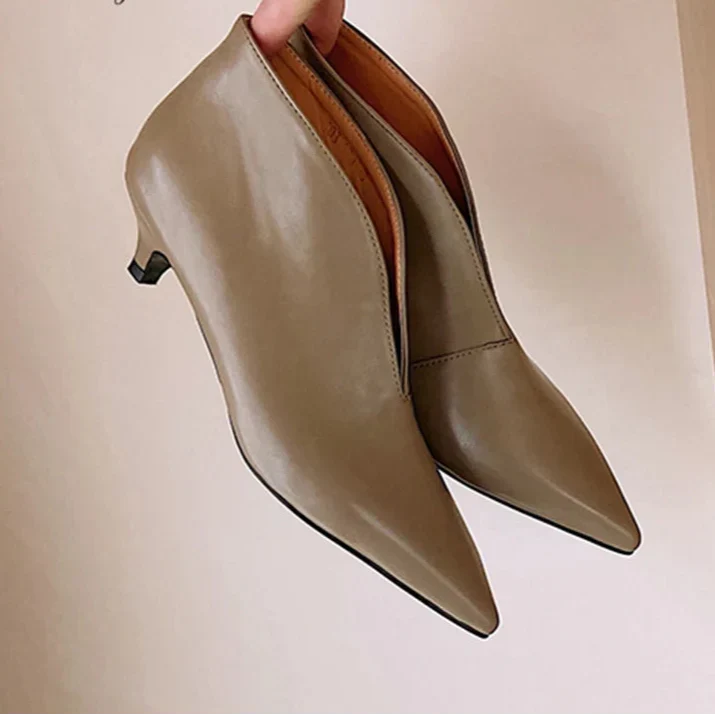 Fivessa | Women's Pointed Ankle Boots