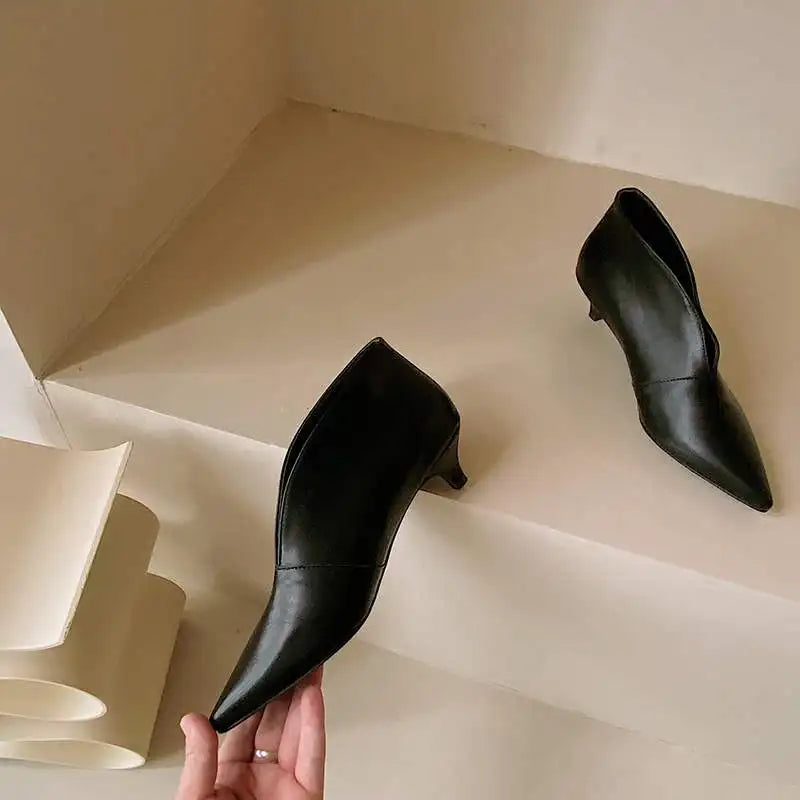 Fivessa | Women's Pointed Ankle Boots