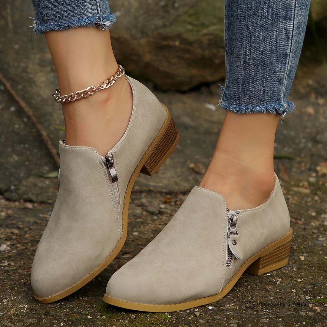 Aliana | Orthopedic Zip-Up Ankle Boots