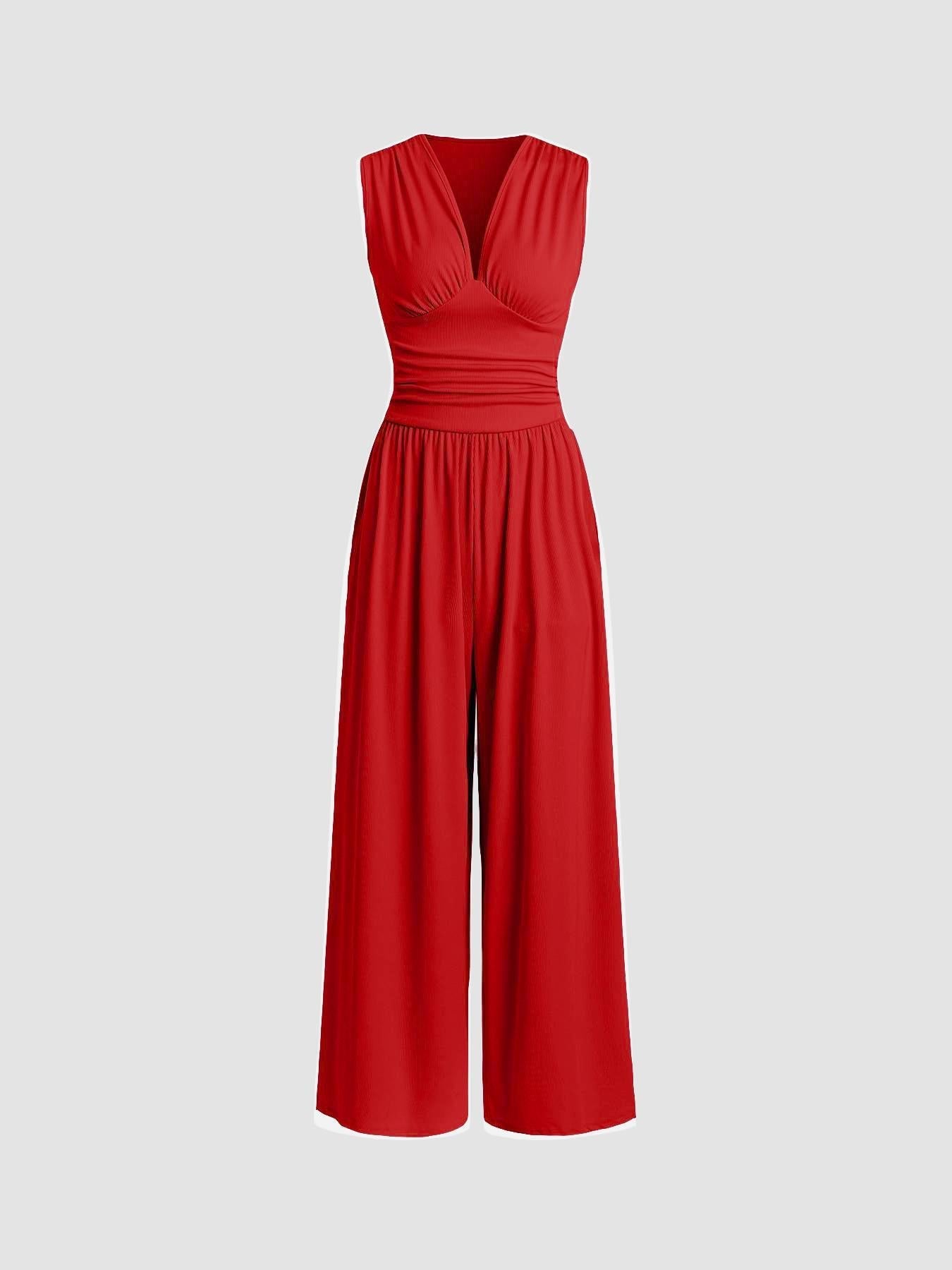 Aila | Elegant Sleeveless Wide-Leg Jumpsuit