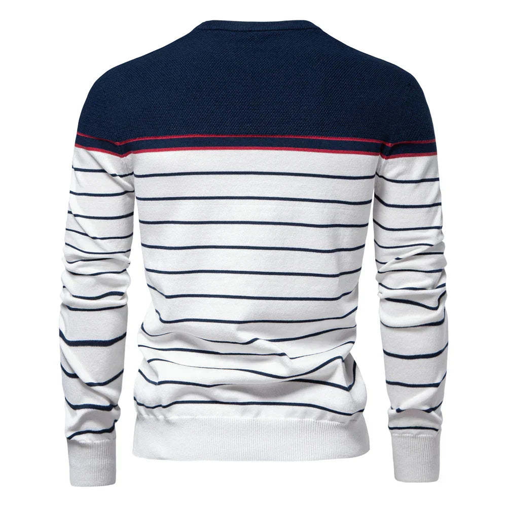 Cedar | Men's Sweater with Stripe Design