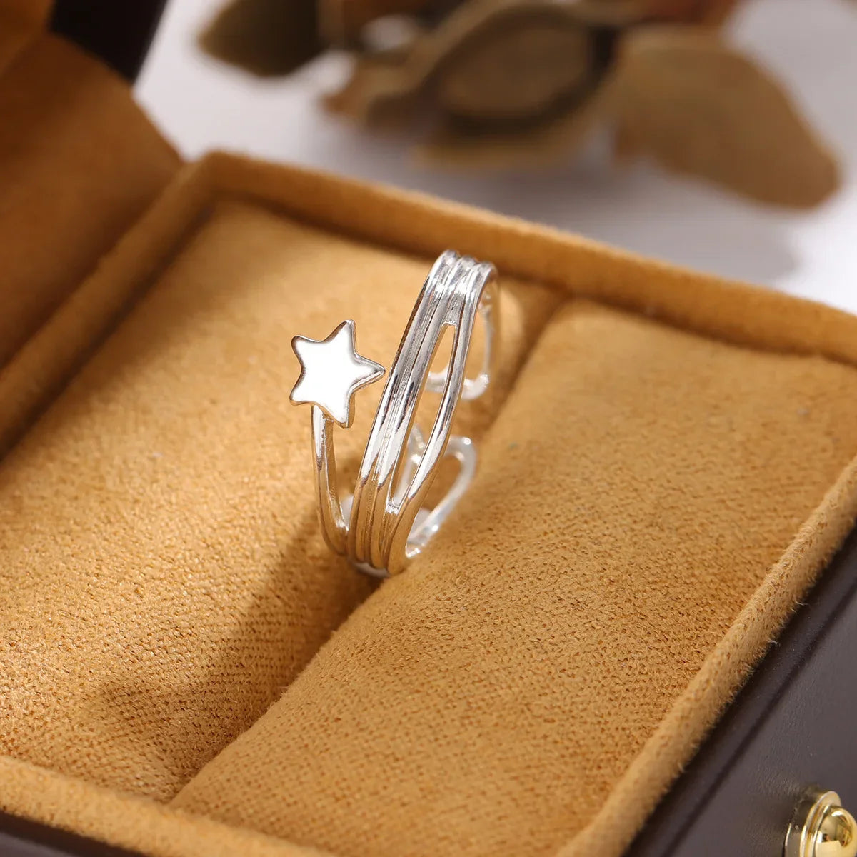 Adjustable Multi-Layered Star Statement Ring