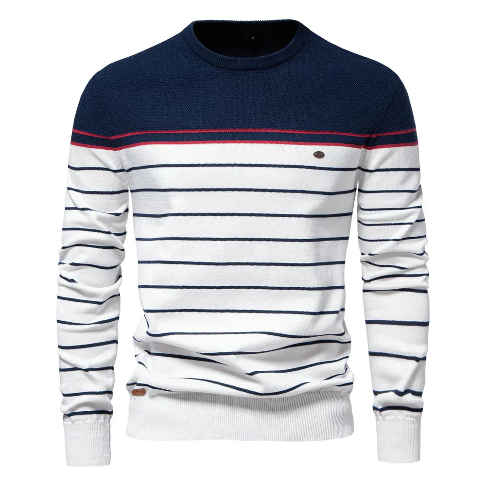 Cedar | Men's Sweater with Stripe Design