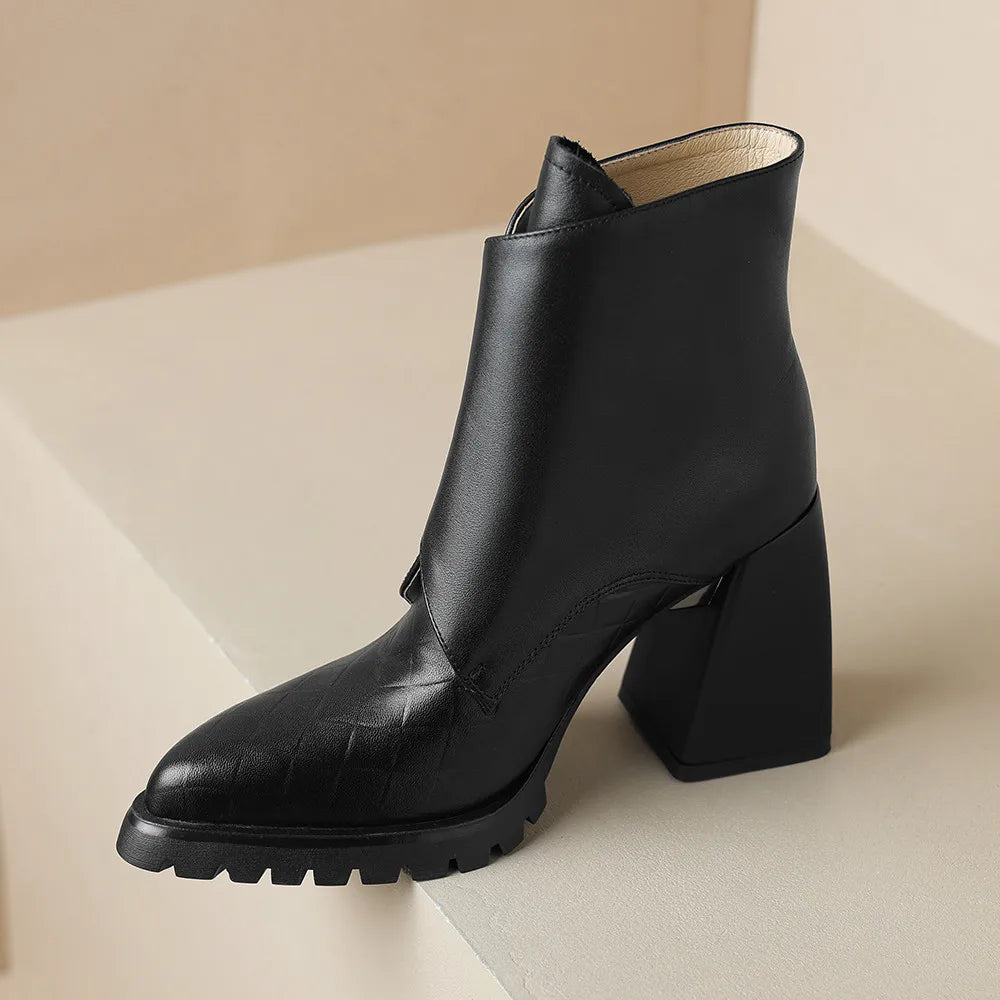 Parvoria | Women's Chunky Ankle Boots