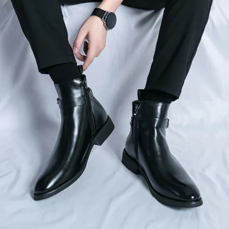 Genuine Leather Chelsea Boots by Sergio
