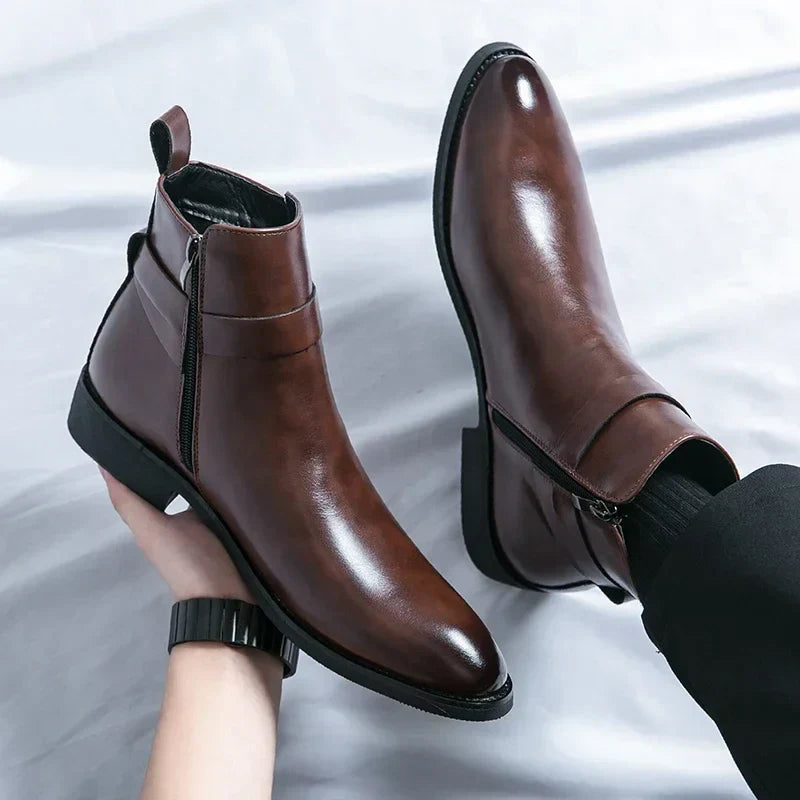 Genuine Leather Chelsea Boots by Sergio