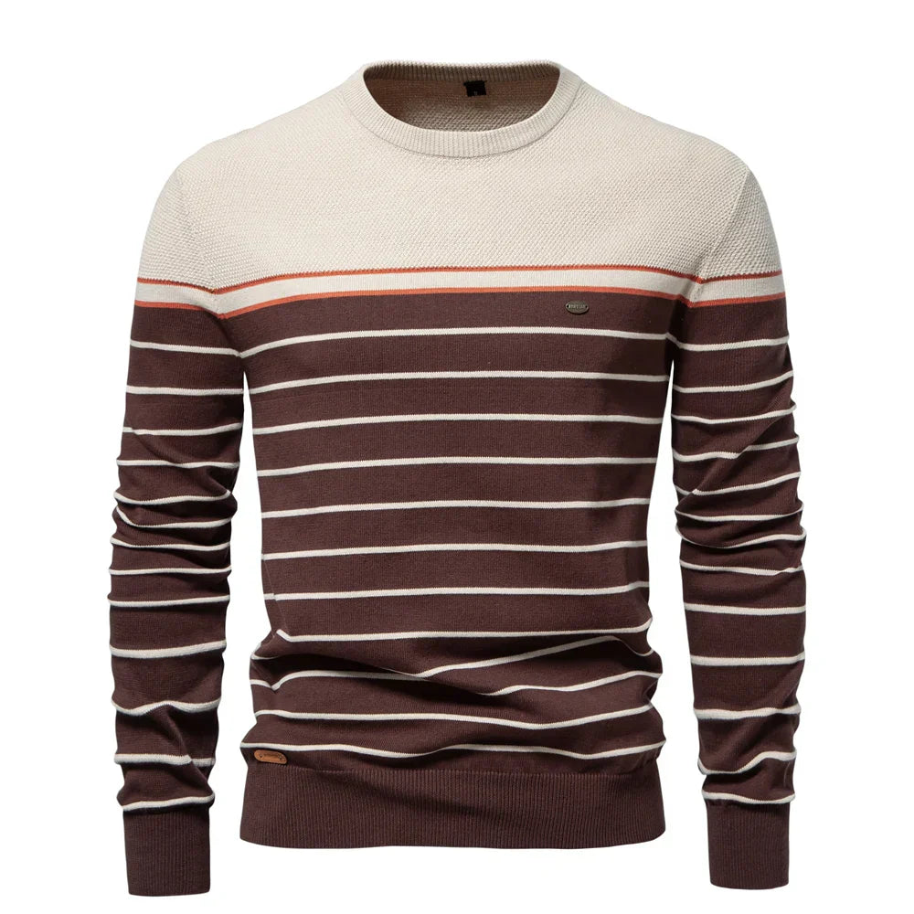 Cedar | Men's Sweater with Stripe Design