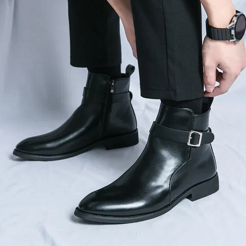 Genuine Leather Chelsea Boots by Sergio