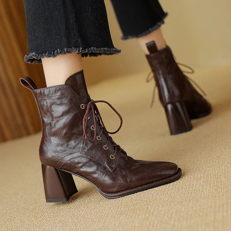 Virelia | Women's Leather Ankle Boots