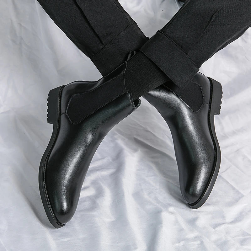 Genuine Leather Stride Boots