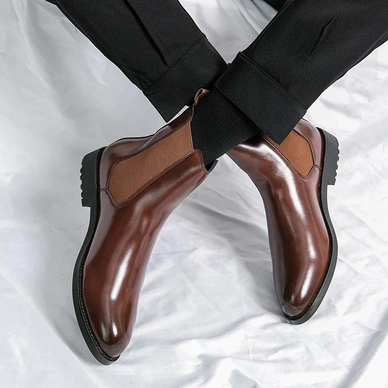 Genuine Leather Stride Boots
