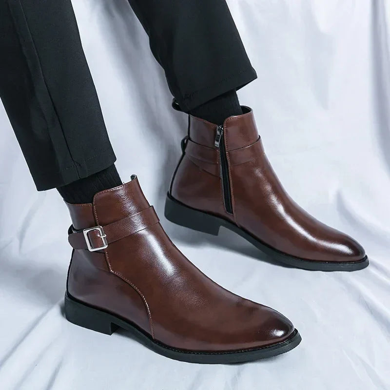 Genuine Leather Chelsea Boots by Sergio