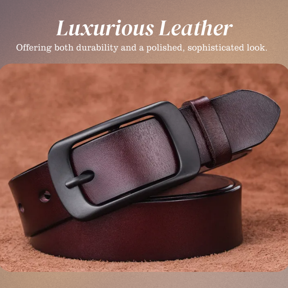 Milan | Everyday Belt with Square Alloy Buckle
