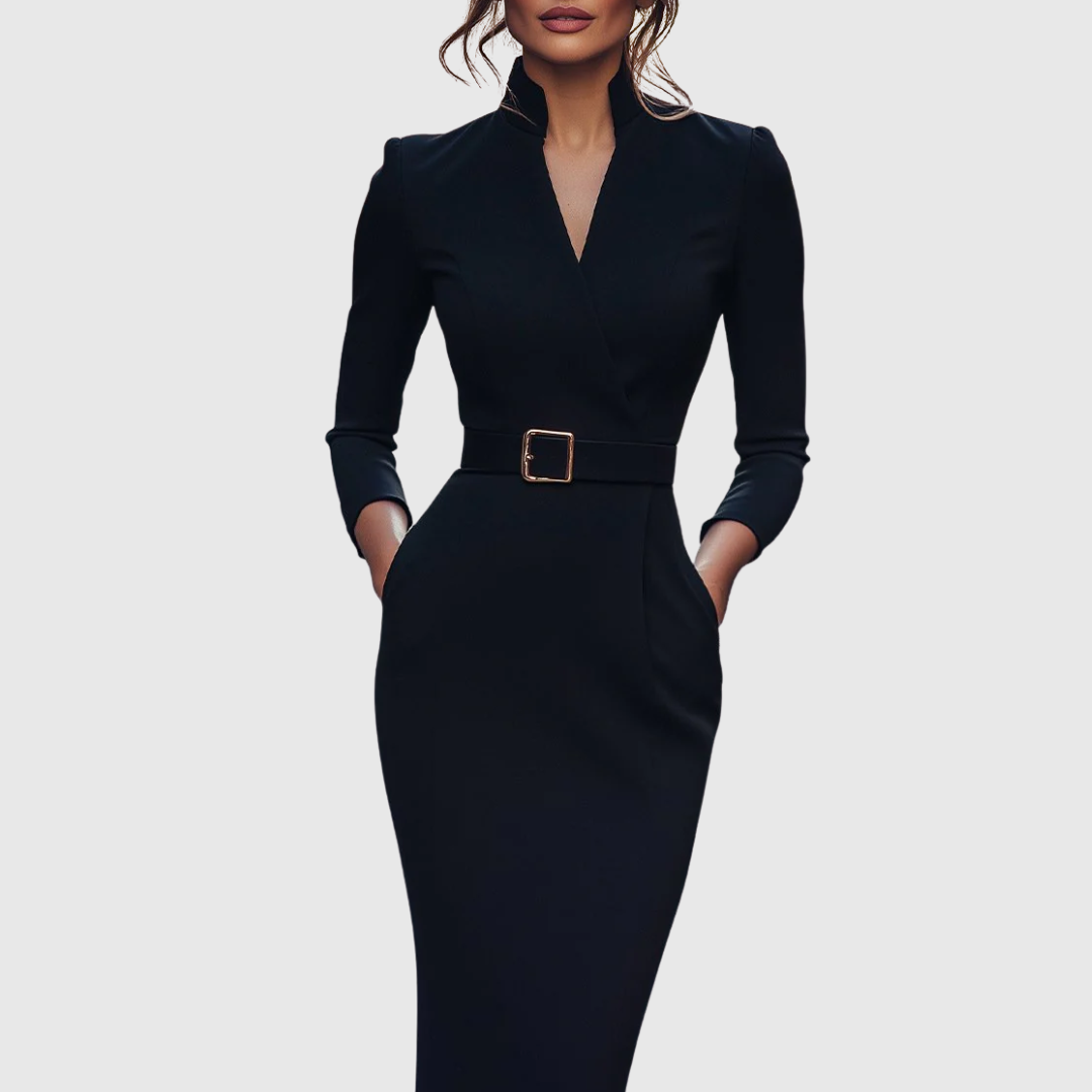 Urszula – Refined Black Dress
