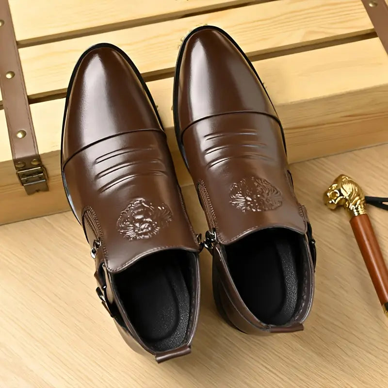 Black Leather Ankle Boots Alex with Side Zip for a Bold and Sophisticated Look