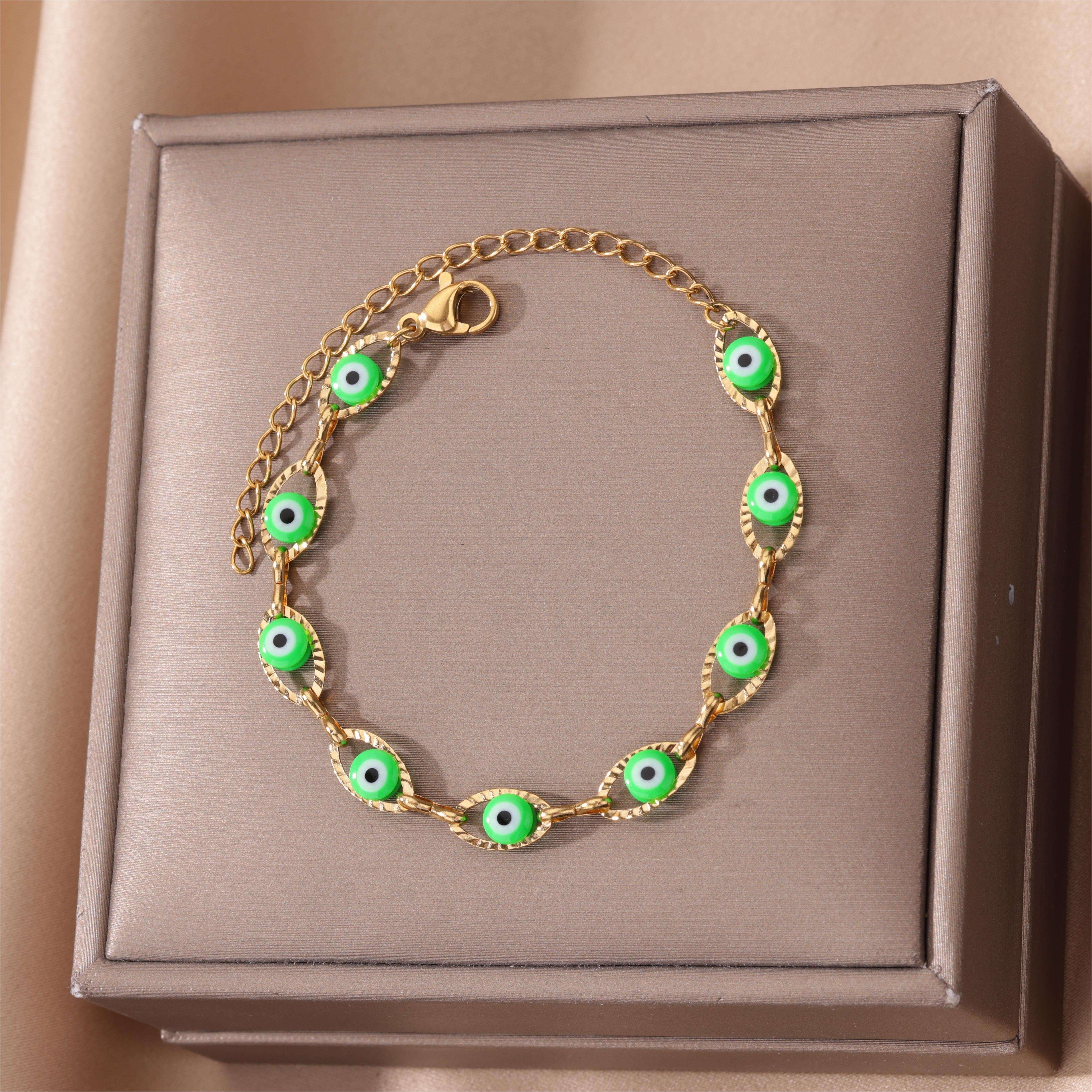 Adjustable Blue Eye Bracelet