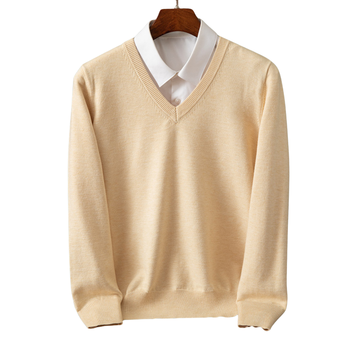 Bexford - V-Neck Pullover in Pure for Men