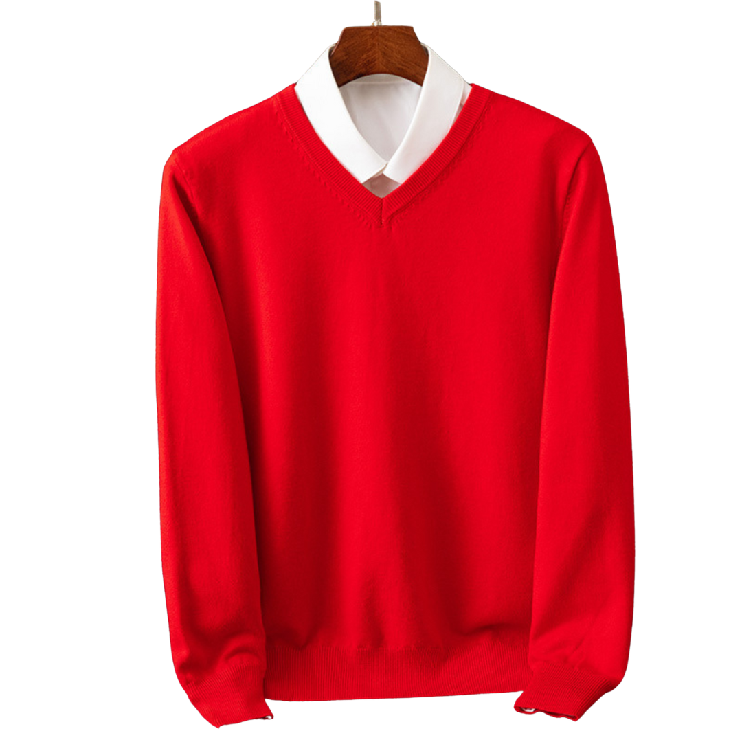 Bexford - V-Neck Pullover in Pure for Men