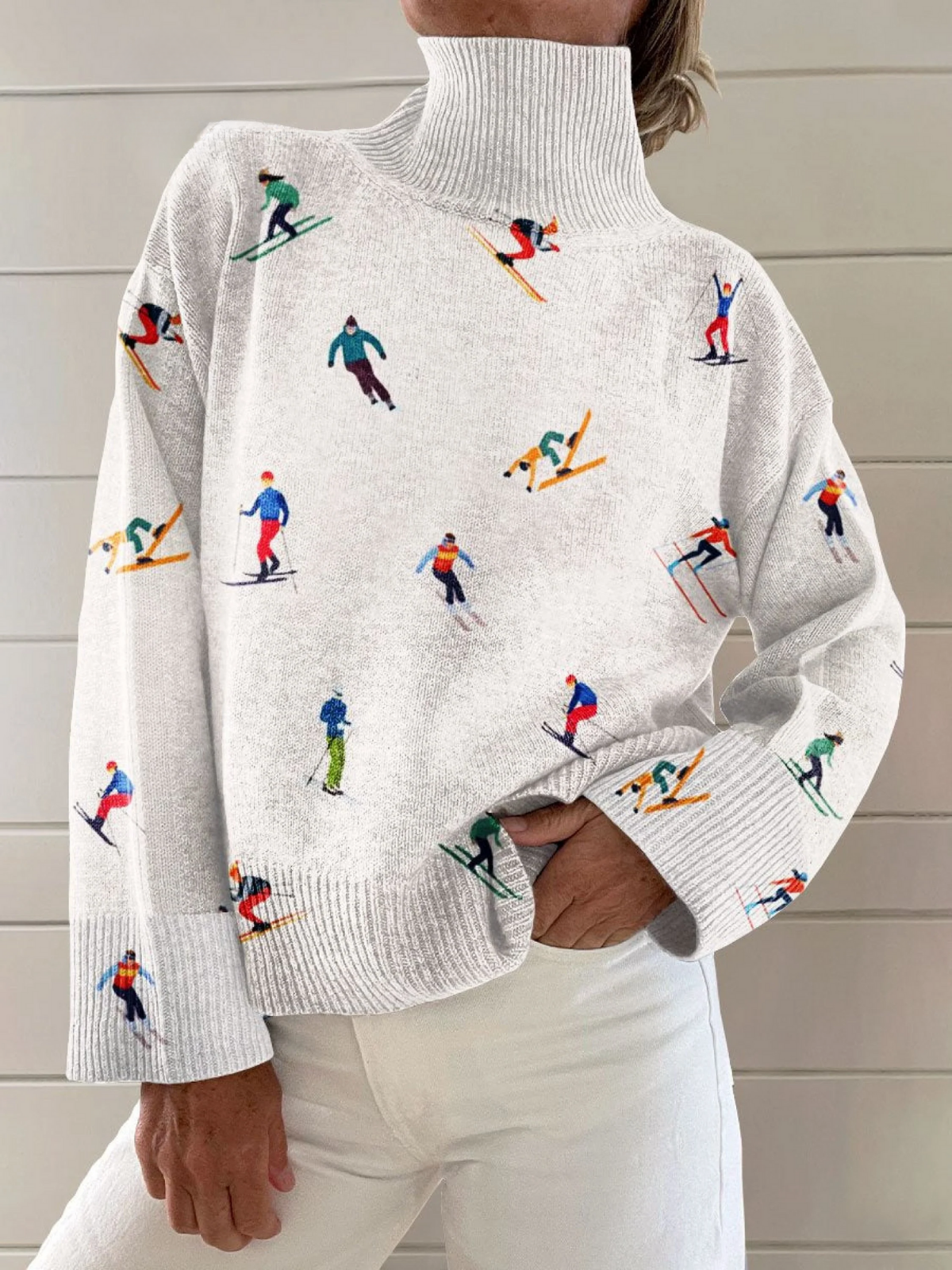 Cedar | Vintage ski pattern winter jumper