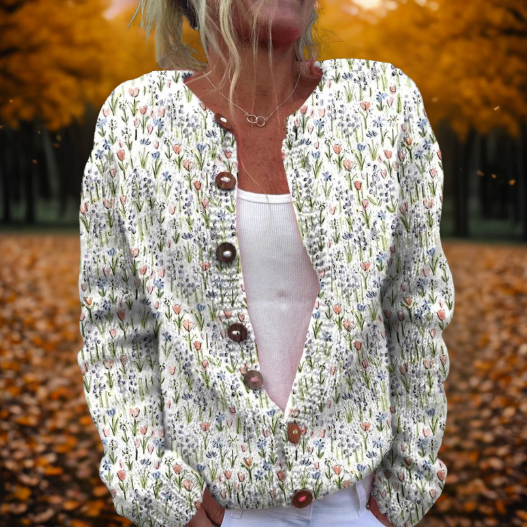 Michelle | Women's Spring Art Cardigan