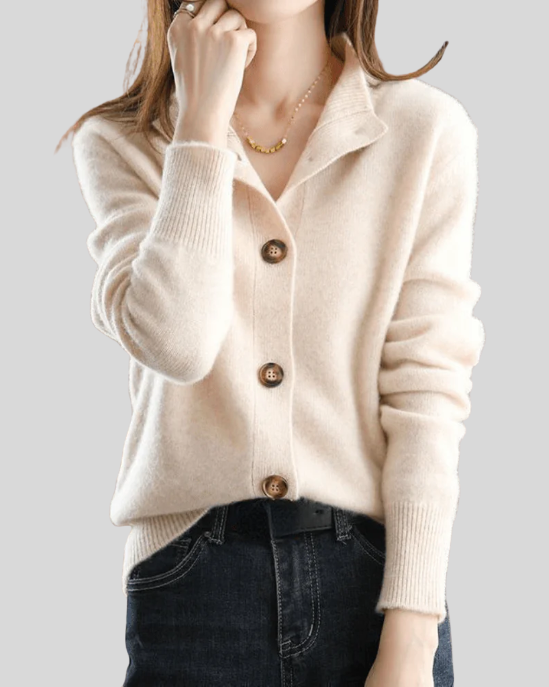 Claire | Women's Retro-Style Cashmere Cardigan
