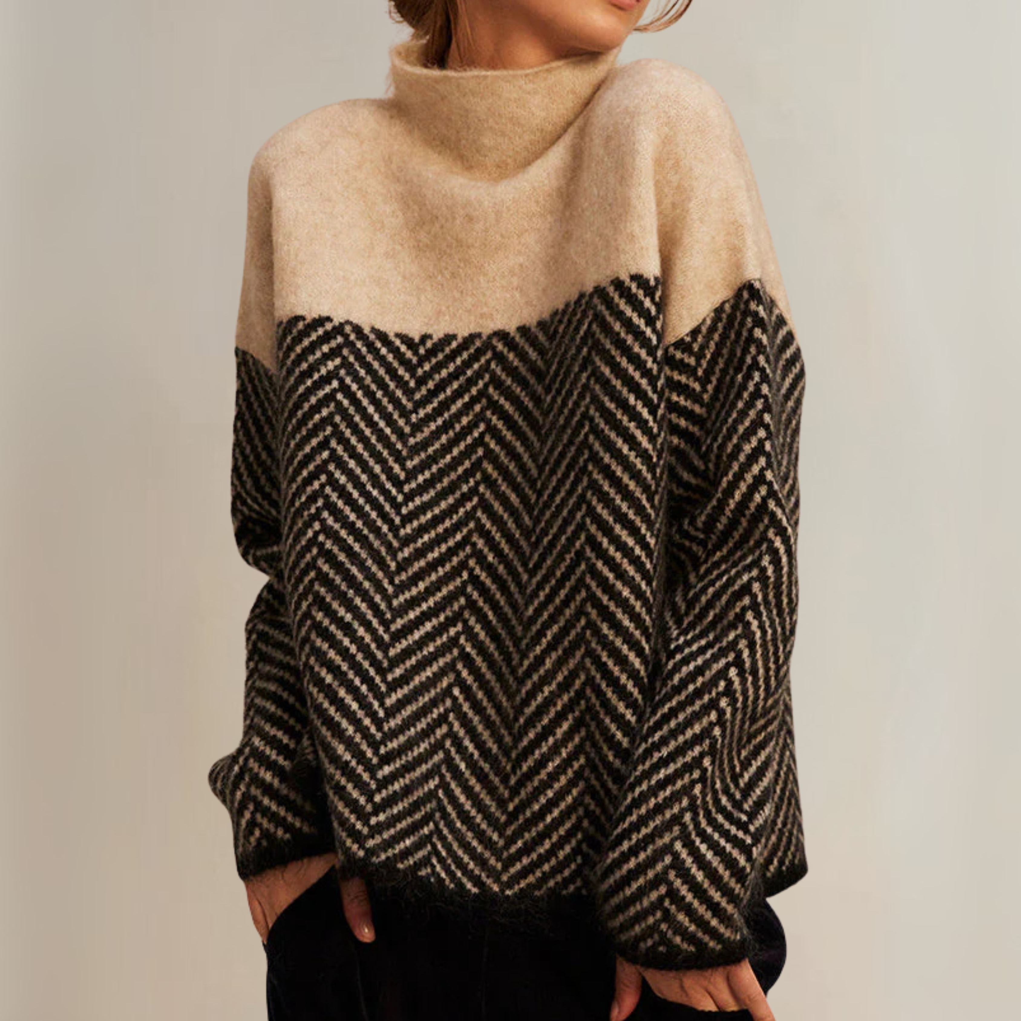 Norah | Women's Cotton Turtleneck Sweater