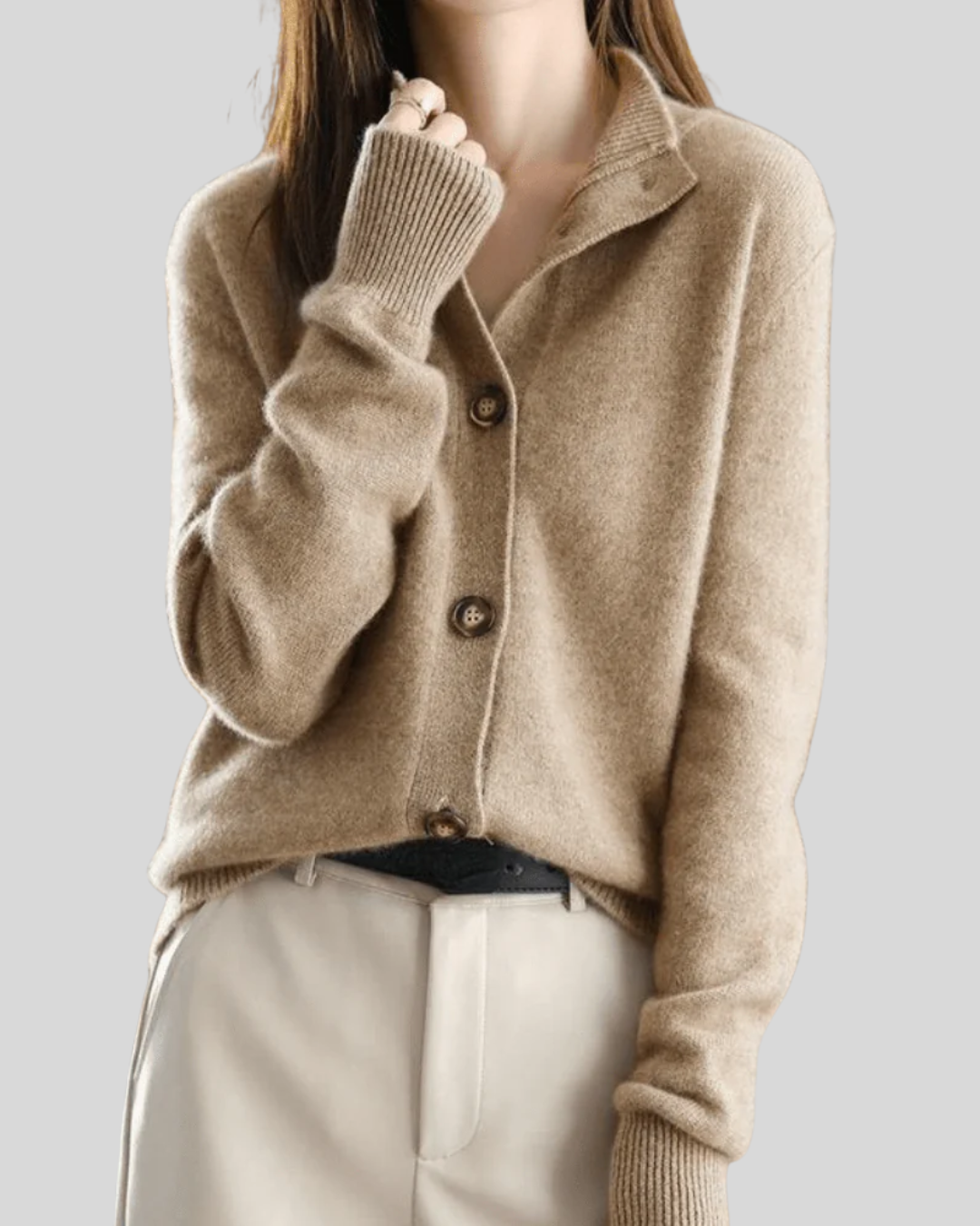 Claire | Women's Retro-Style Cashmere Cardigan