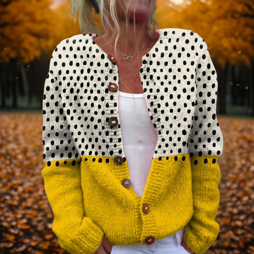 Adeline | Women's Polka Dots Cardigan