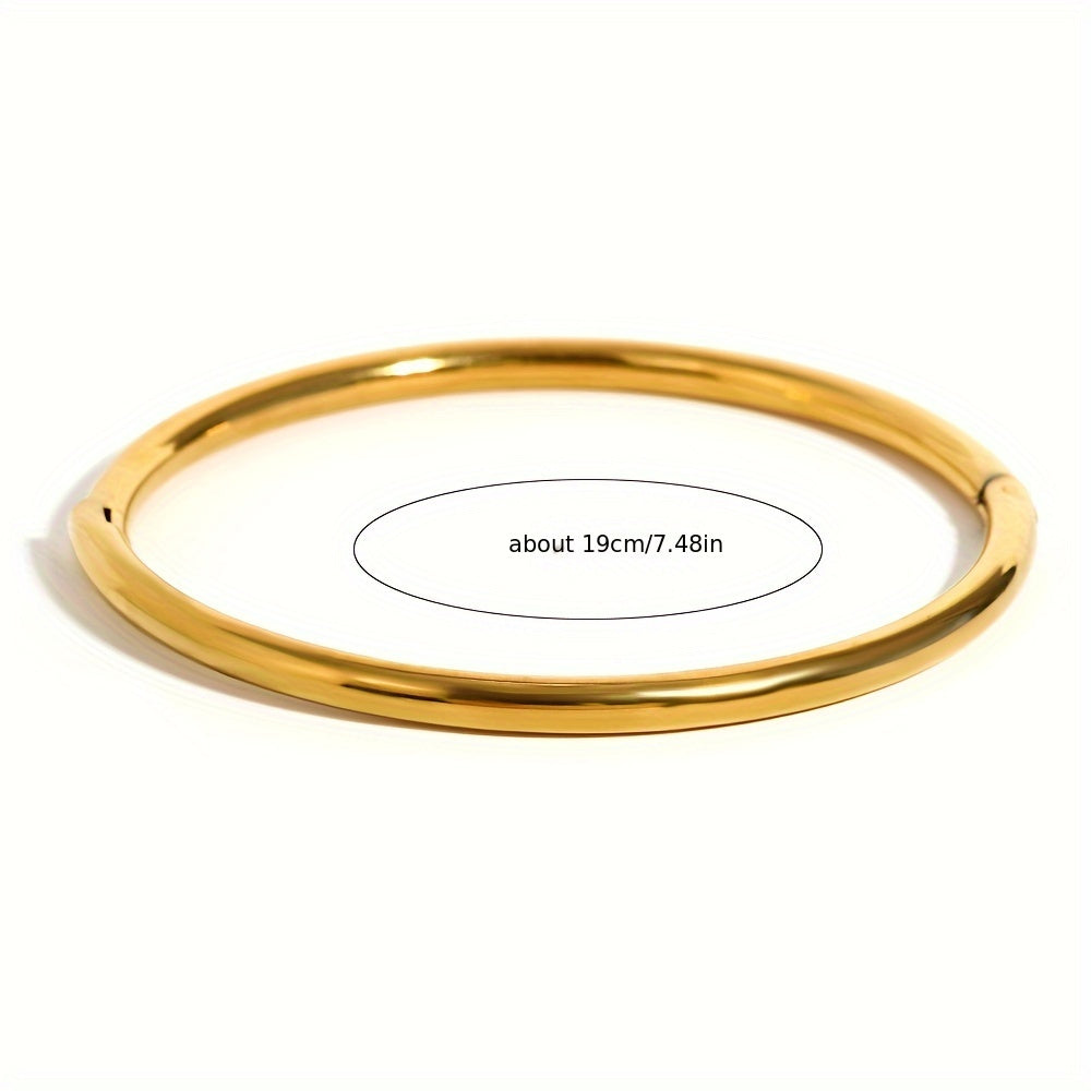 Glossy Circle Bangle Bracelet