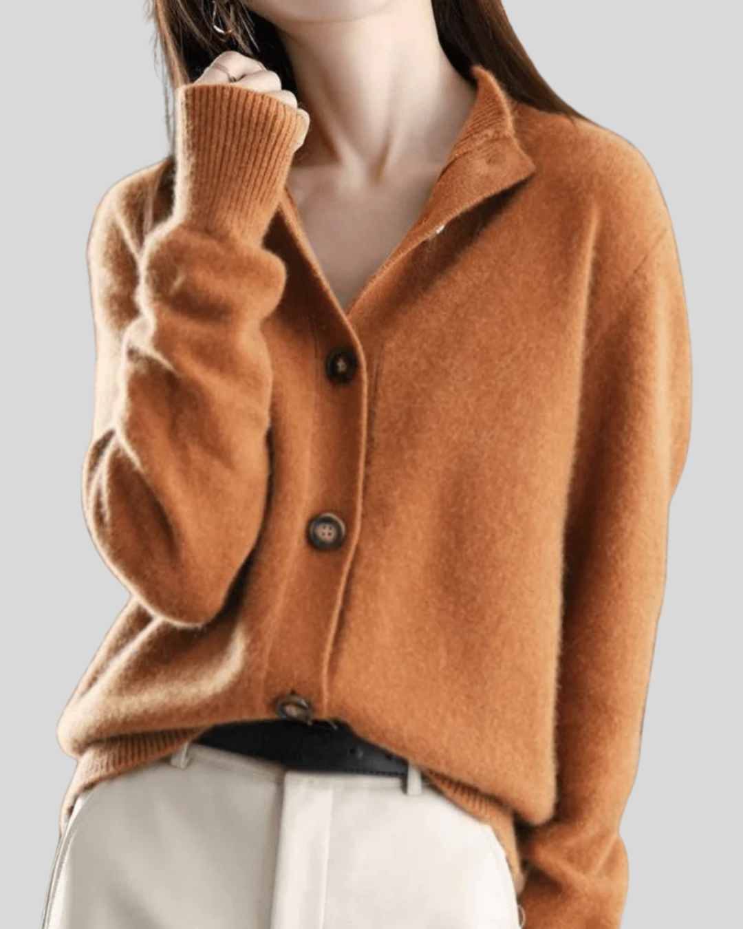 Claire | Women's Retro-Style Cashmere Cardigan
