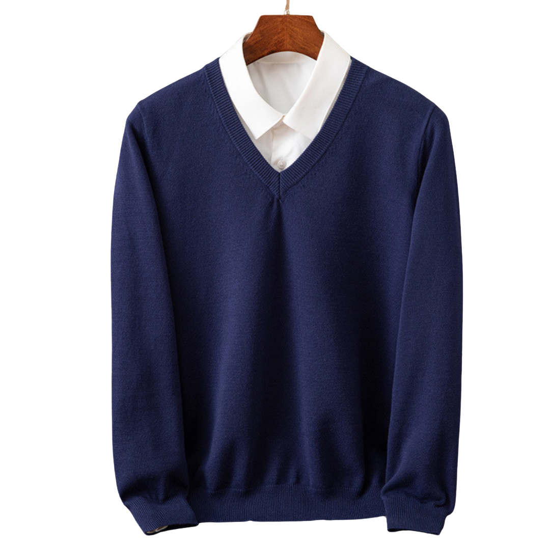 Bexford - V-Neck Pullover in Pure for Men