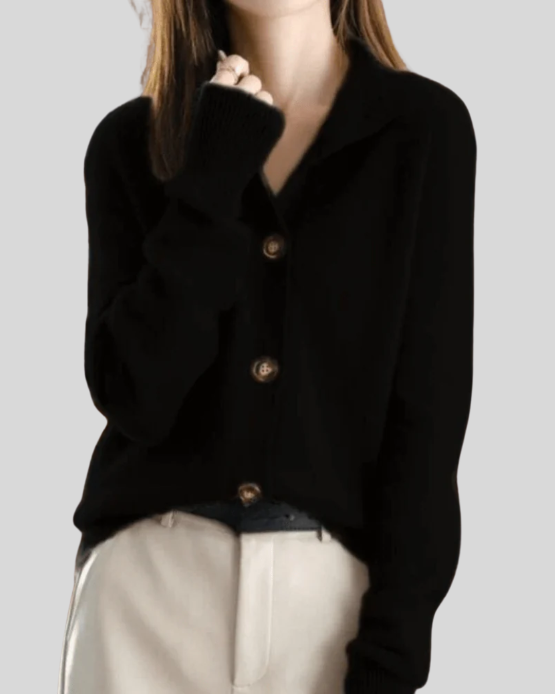 Claire | Women's Retro-Style Cashmere Cardigan
