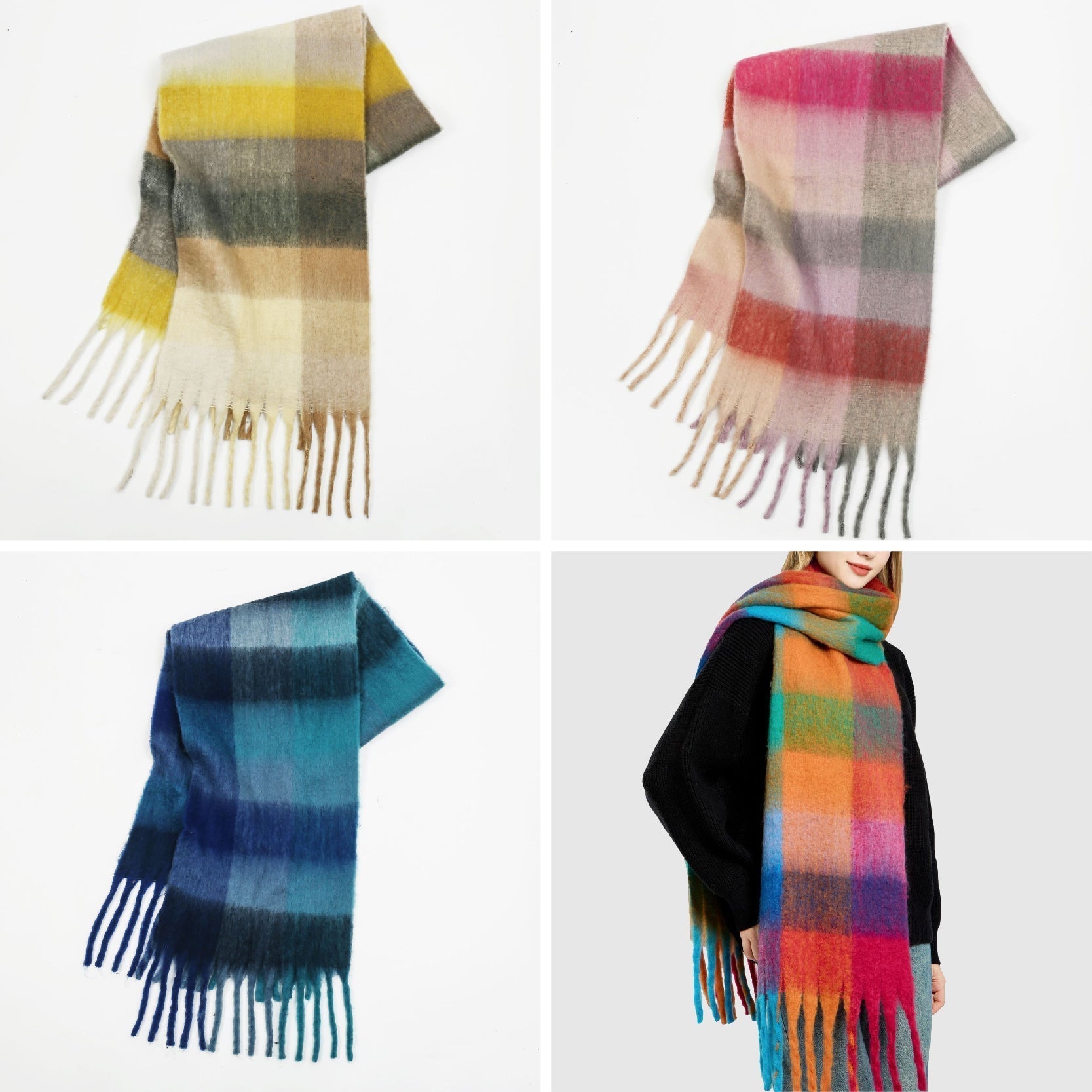 Adeline | Rainbow Scarf