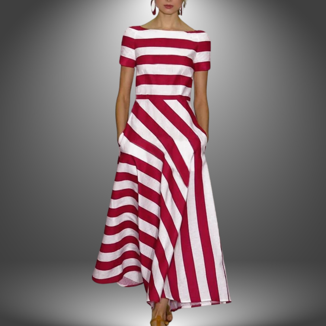 Elżbieta – Light and Airy Striped Dress