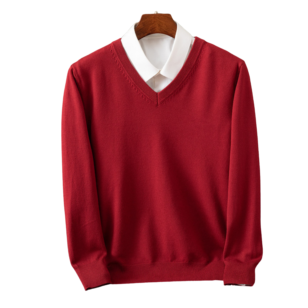 Bexford - V-Neck Pullover in Pure for Men